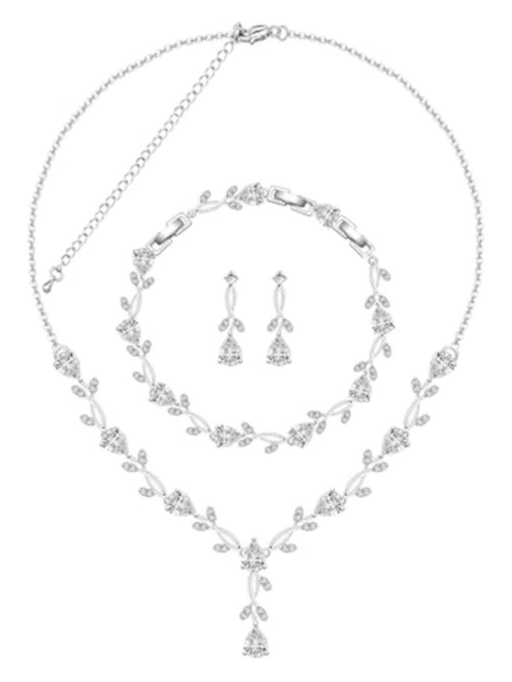 Women's Jewelry Wedding Set Necklace Earrings